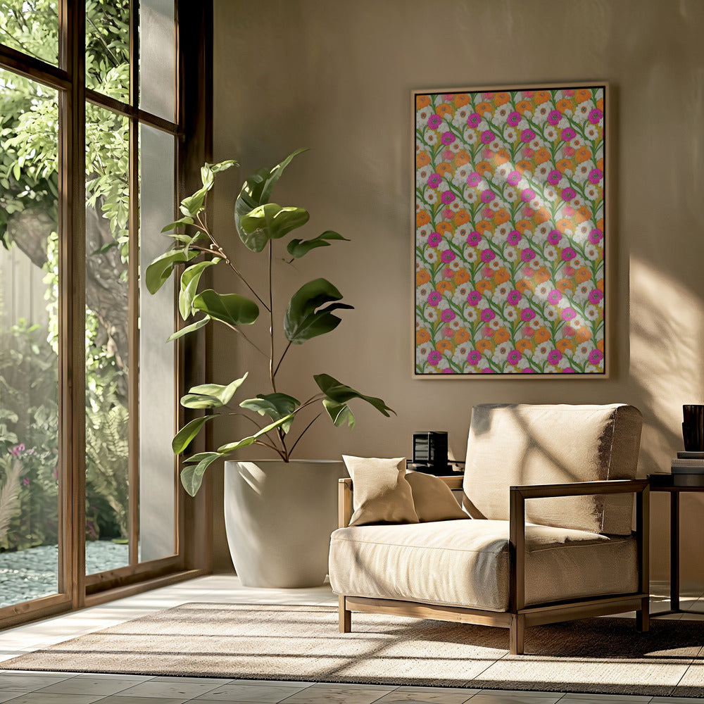 Bloemen Harmonie Quilt | Poster