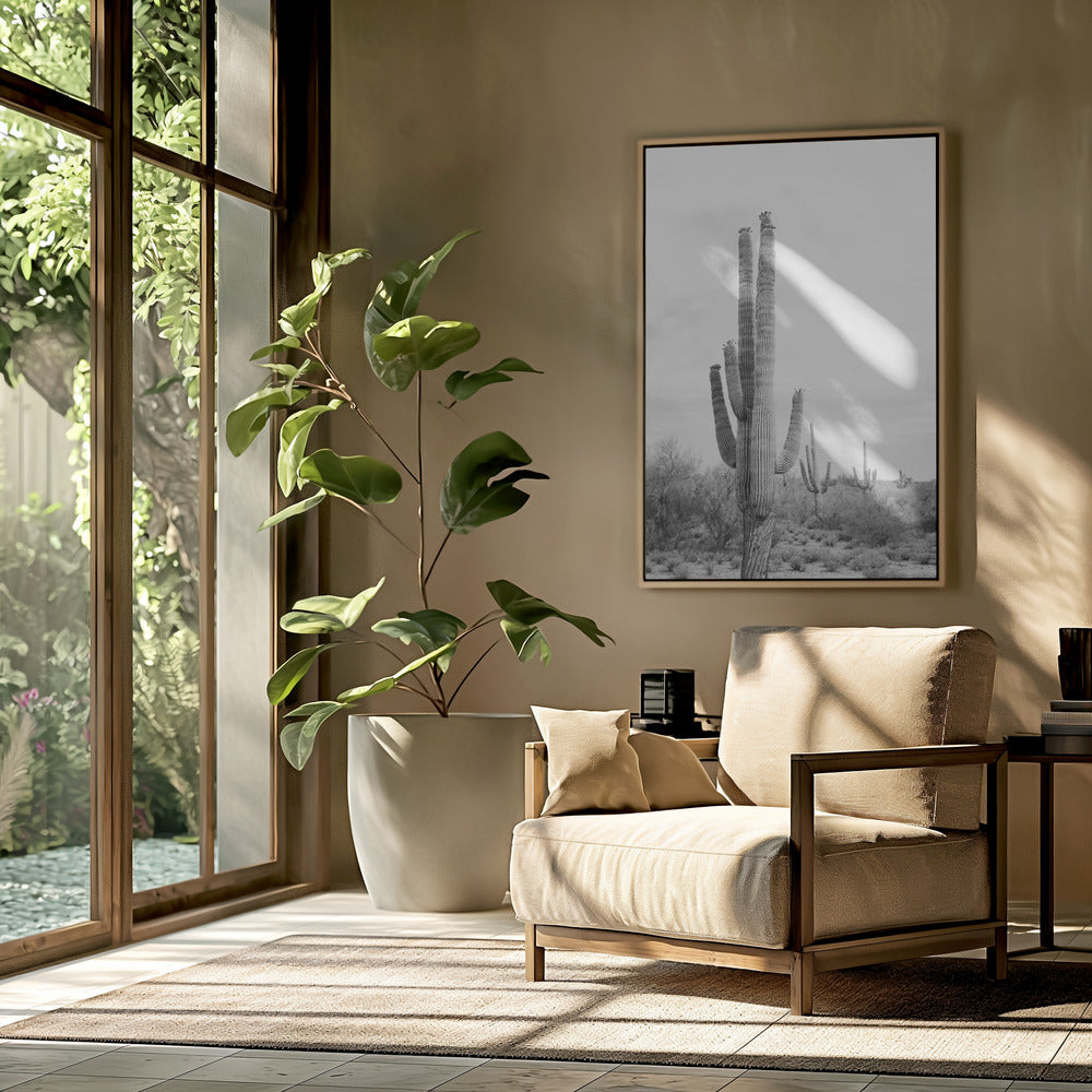 Saguaro Zwart-wit | Poster