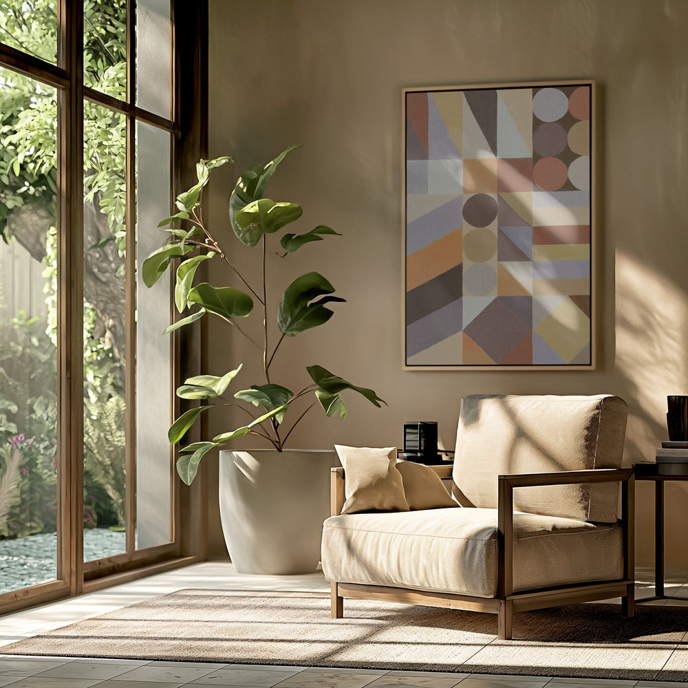 Geometrische vormen en kleuren #1 | Poster