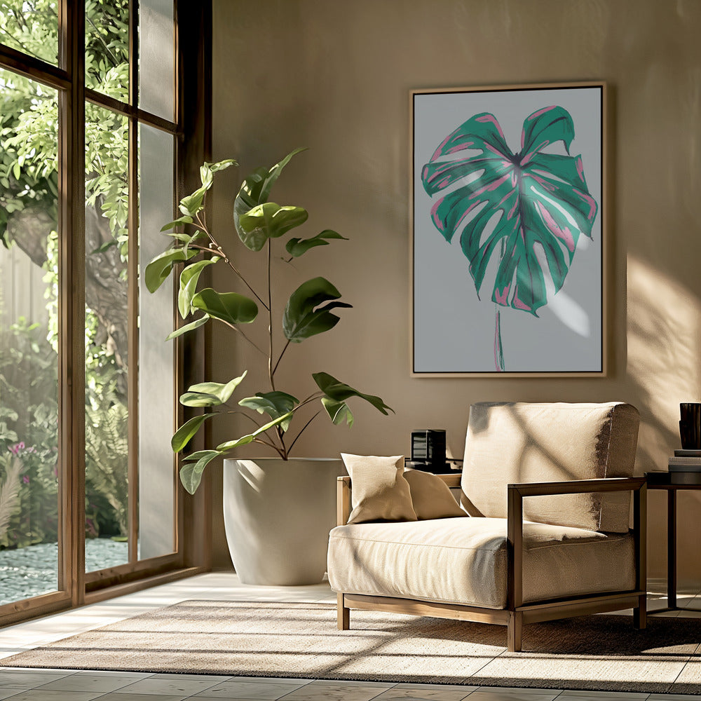 Monstera Deliciosa Licht | Poster