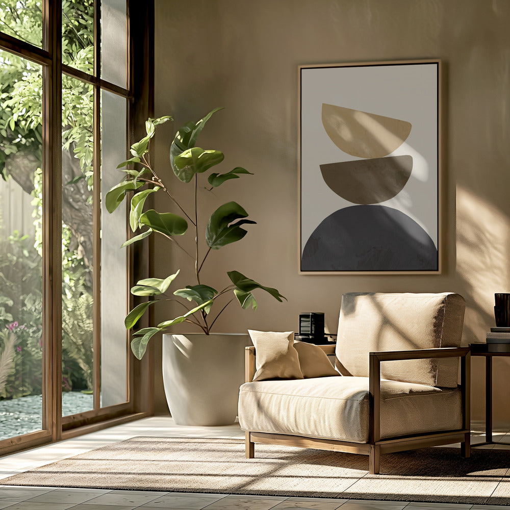 Geometrisch Geel | Poster