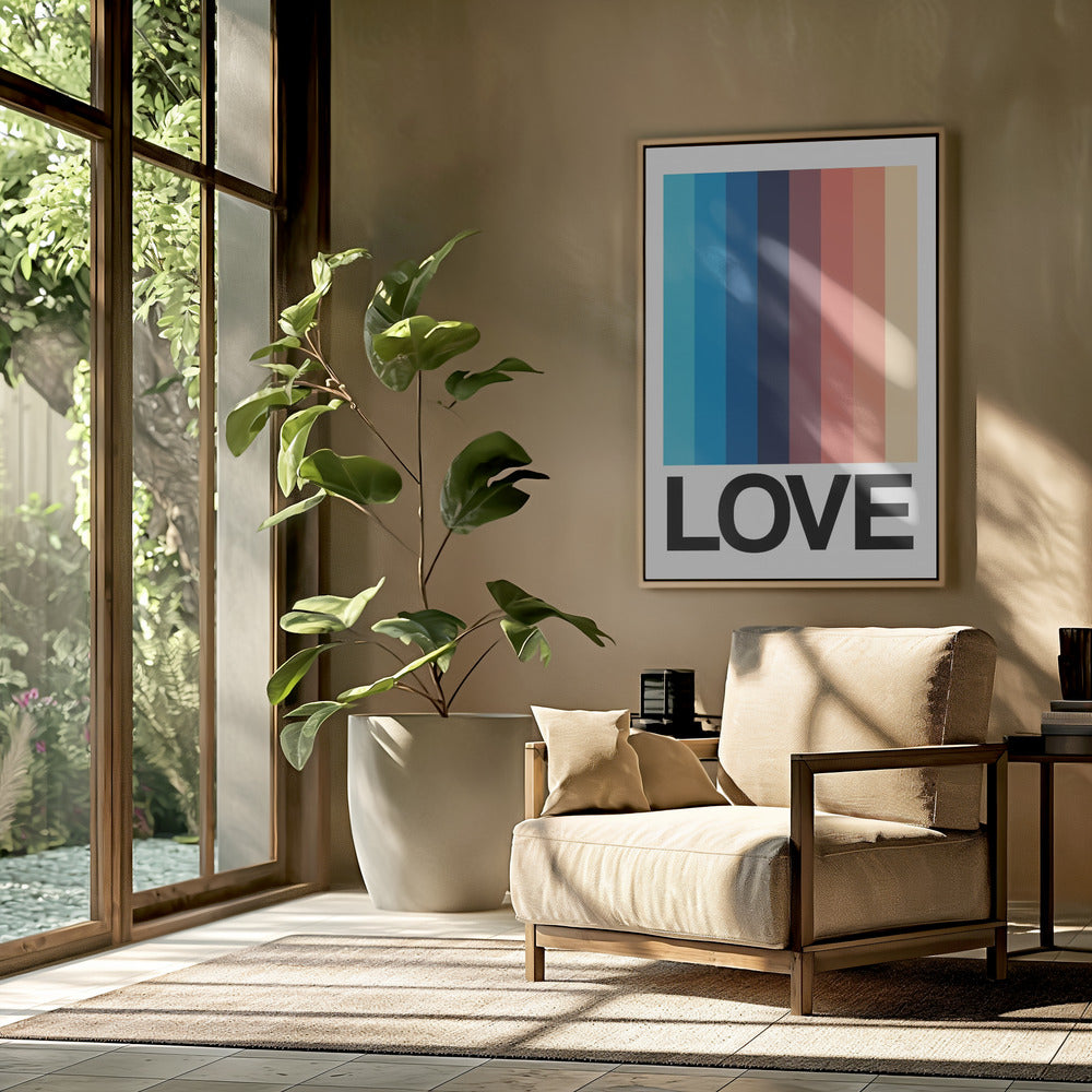 Mirror Stripe LIEFDE | Poster