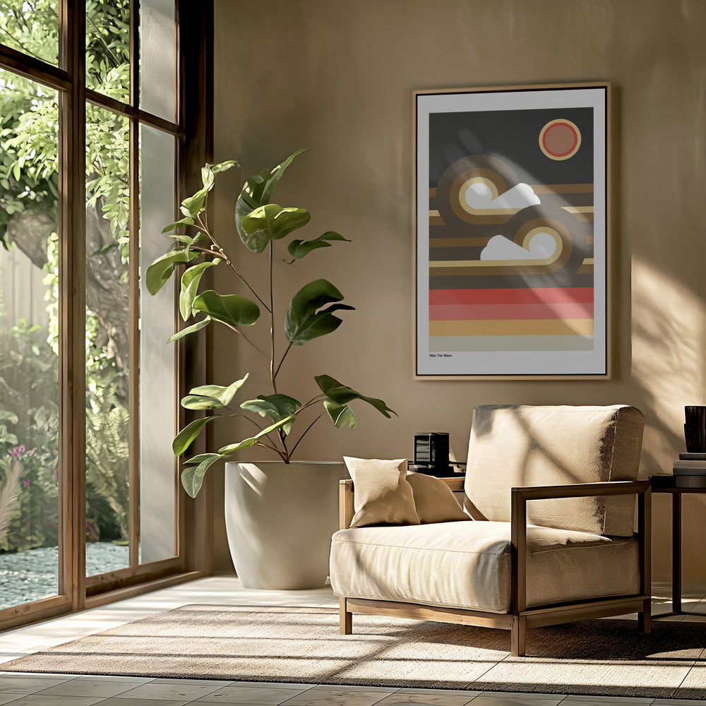 Ride The Wave Zonsondergang | Poster