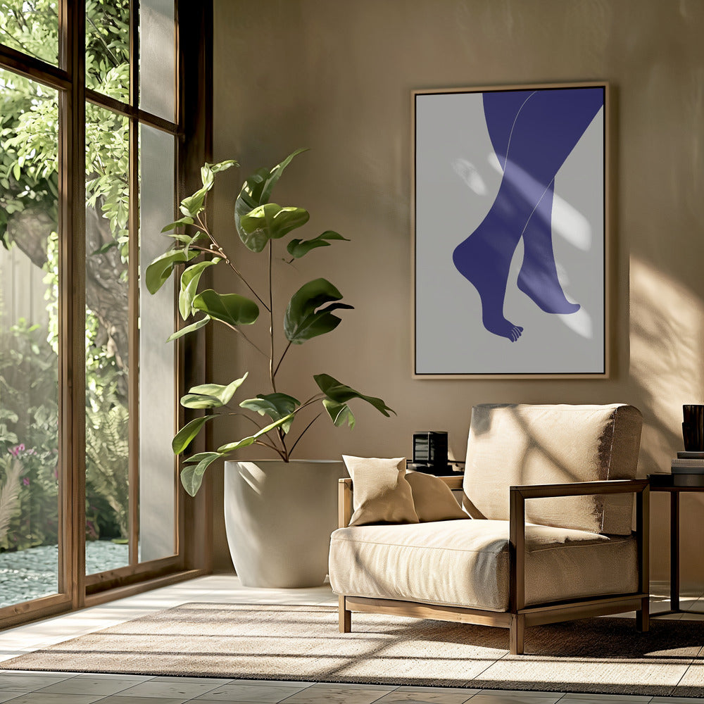 Tip Toe Blauw | Poster