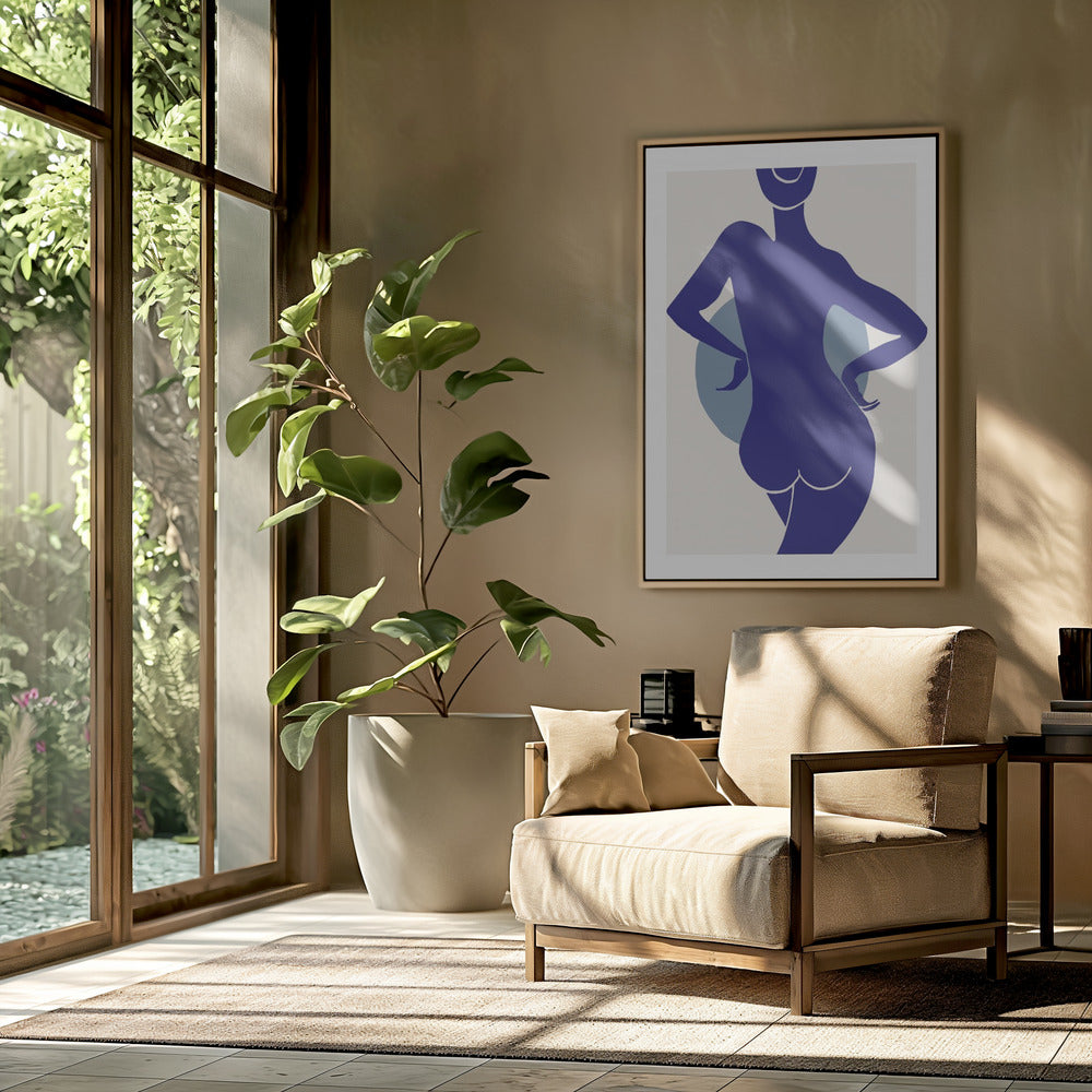 Vrouw Blauw | Poster