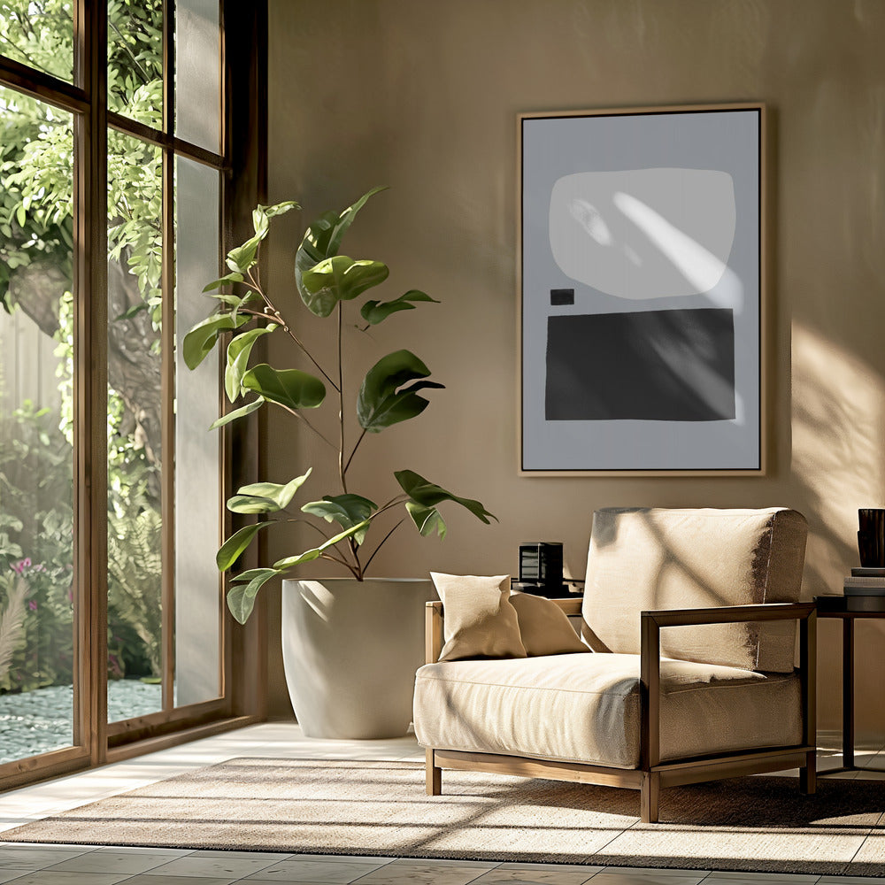 Geometrische vormen in zwart-wit | Poster