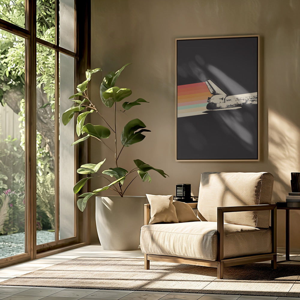 Ruimteschip Regenboog | Poster