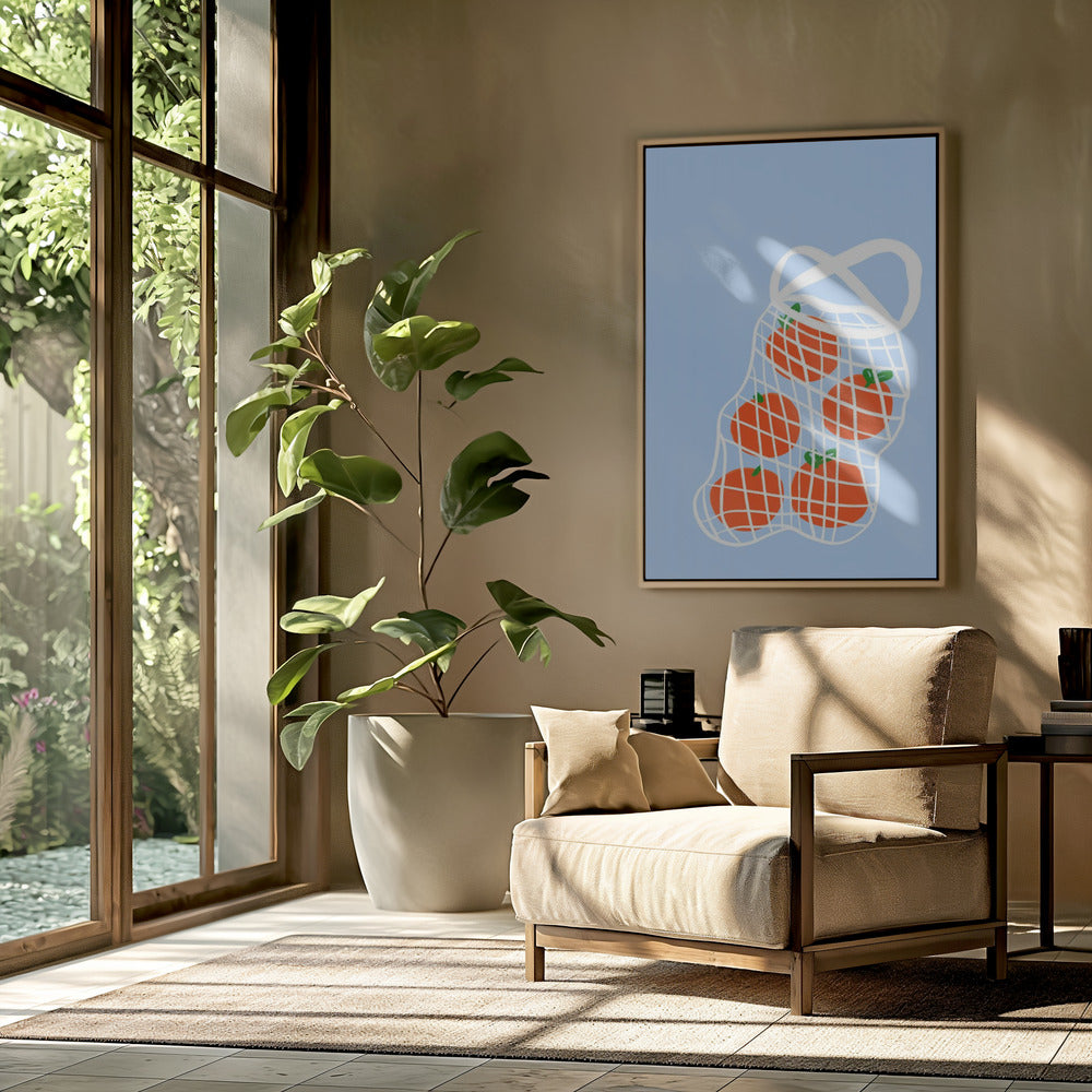 Tomaten in gaas | Poster