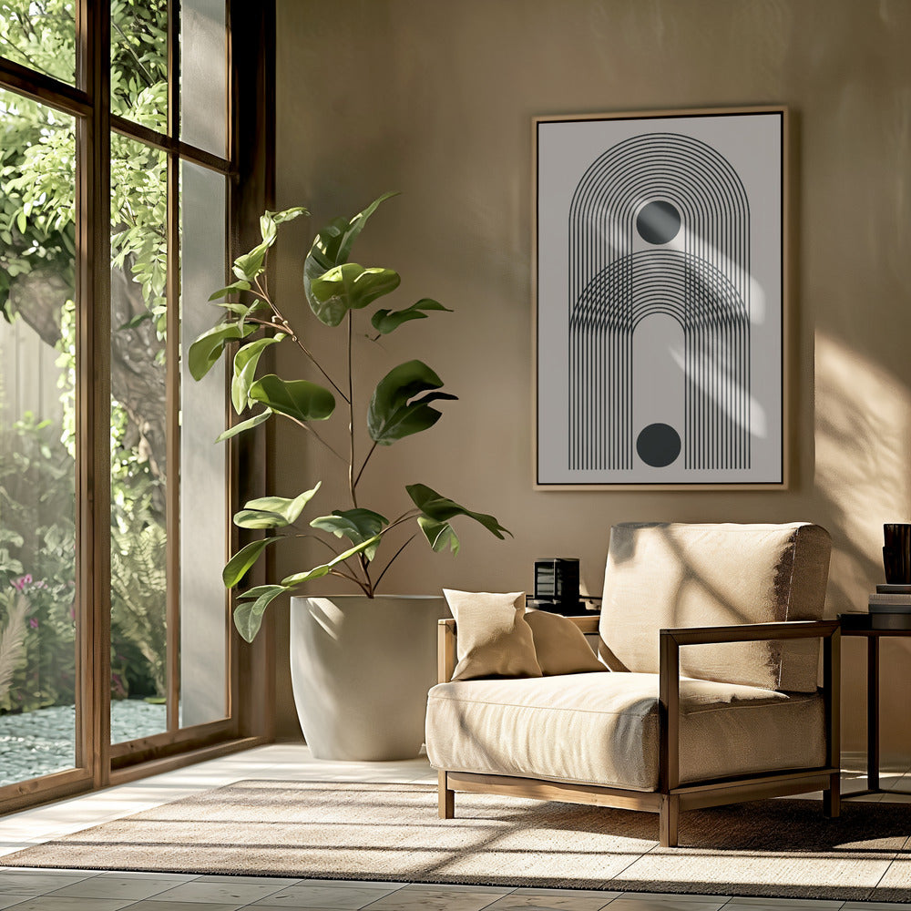 Zwarte Boho Vibe Serie #3 | Poster