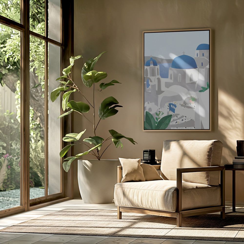 Santorini eiland | Poster