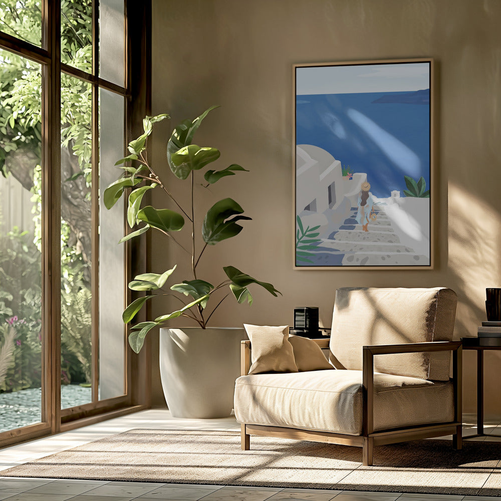 In het blauw | Poster