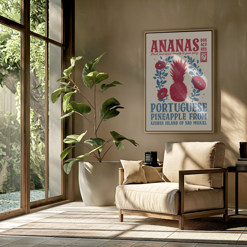 Ananas keukenprint | Poster