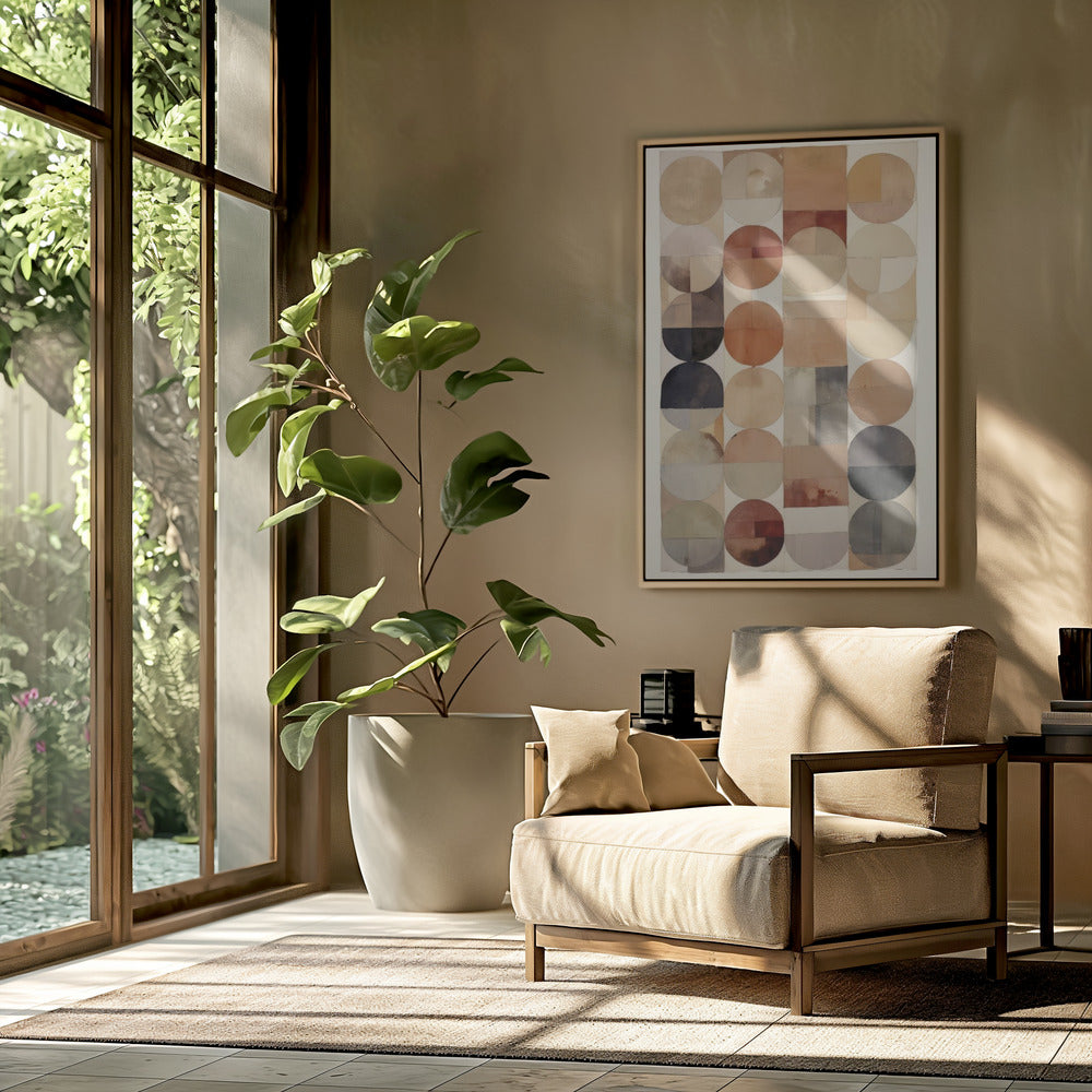 Earthy Geometric Flow | Poster