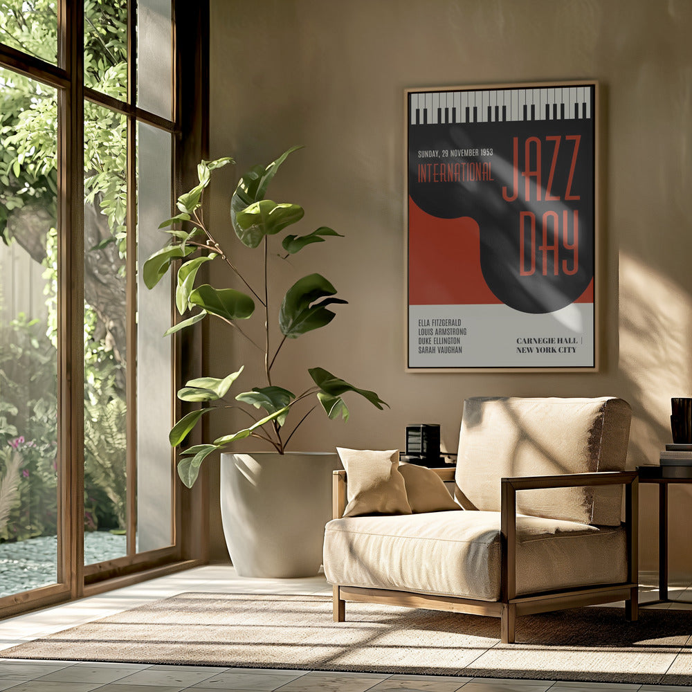 Jazzy Days Dark Red | Poster