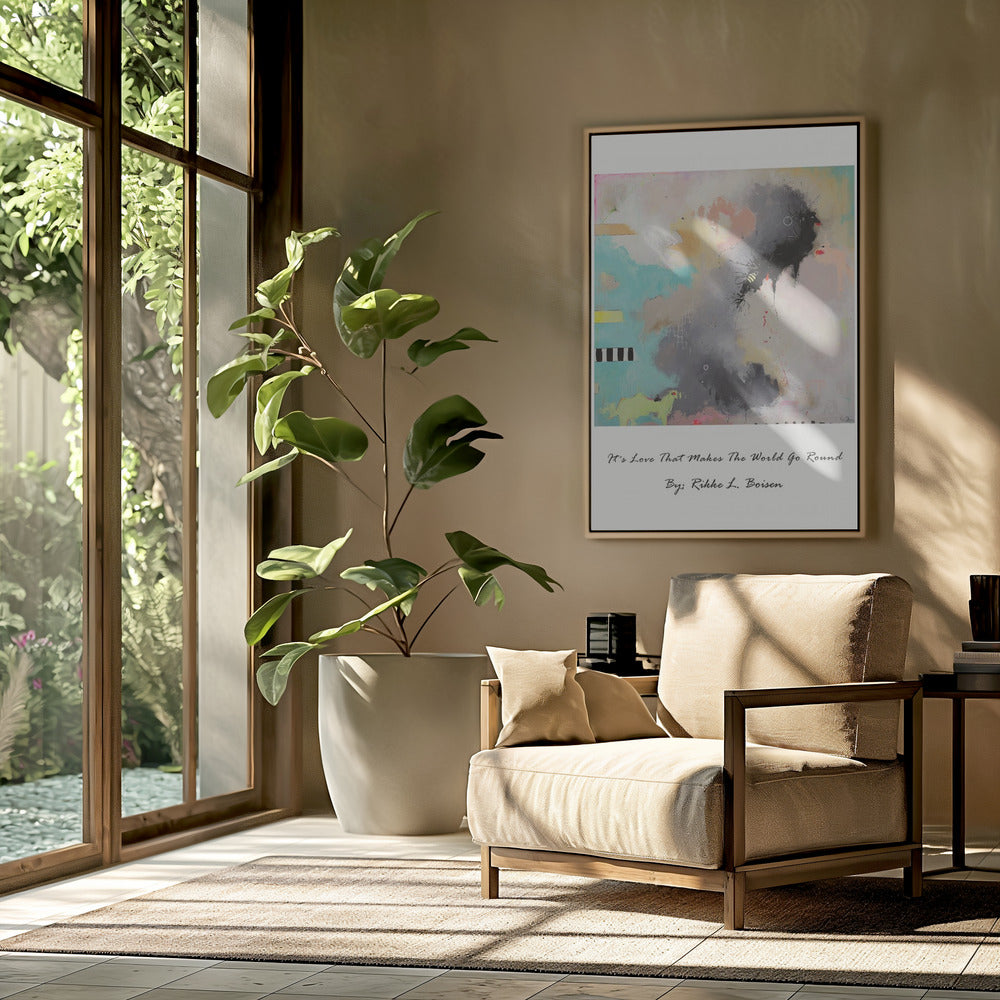 Het is liefde die de wereld laat draaien | Poster