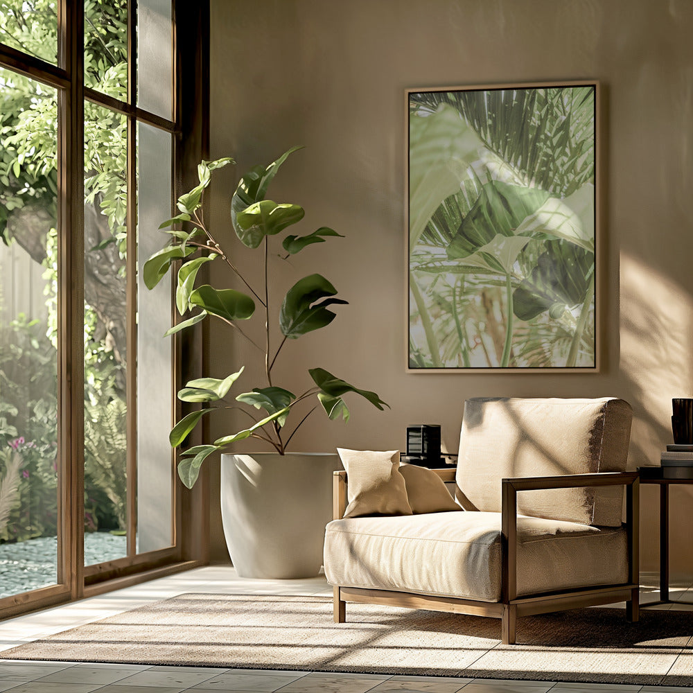 Sunlit Jungle Greens | Poster