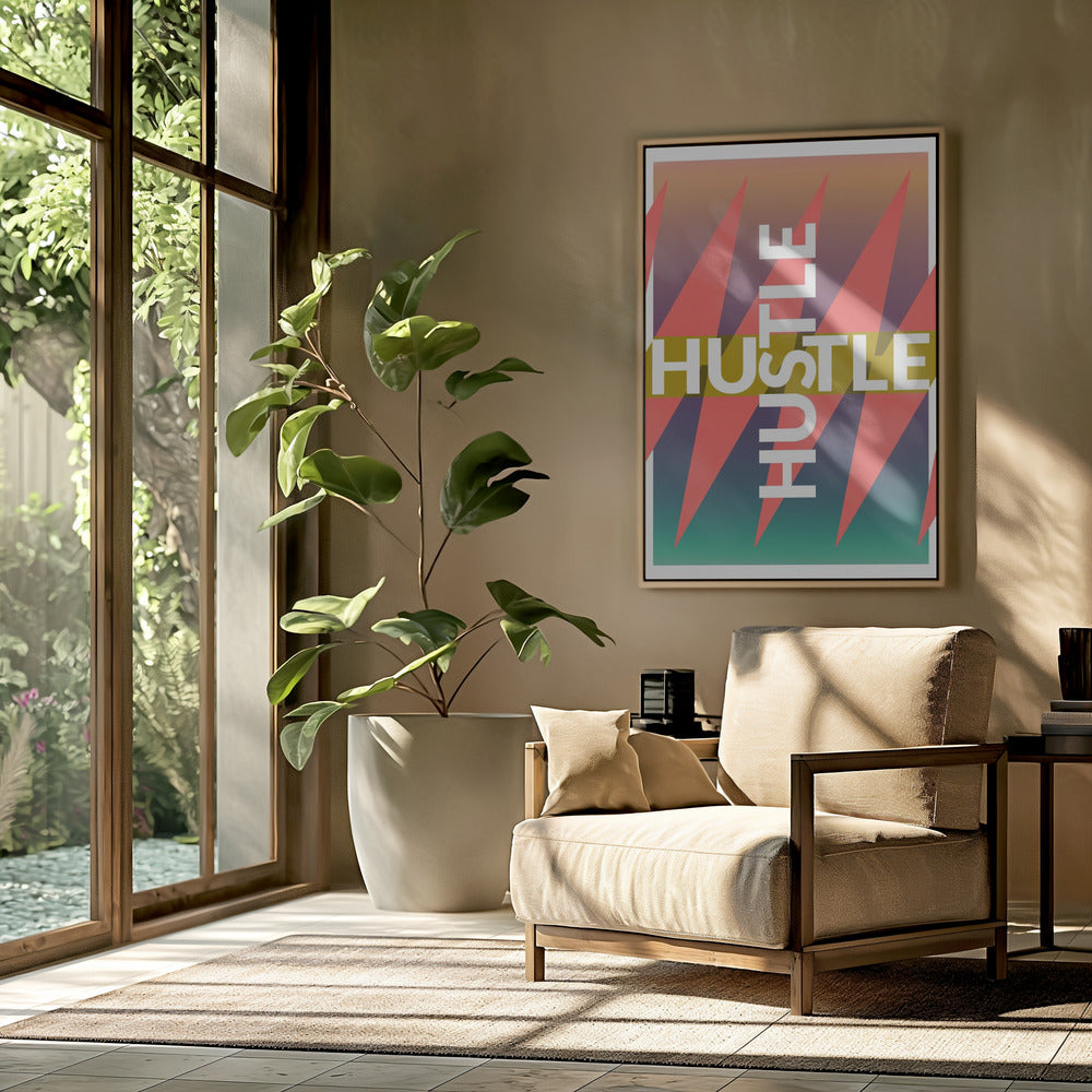 Kleurrijke drukte | Poster