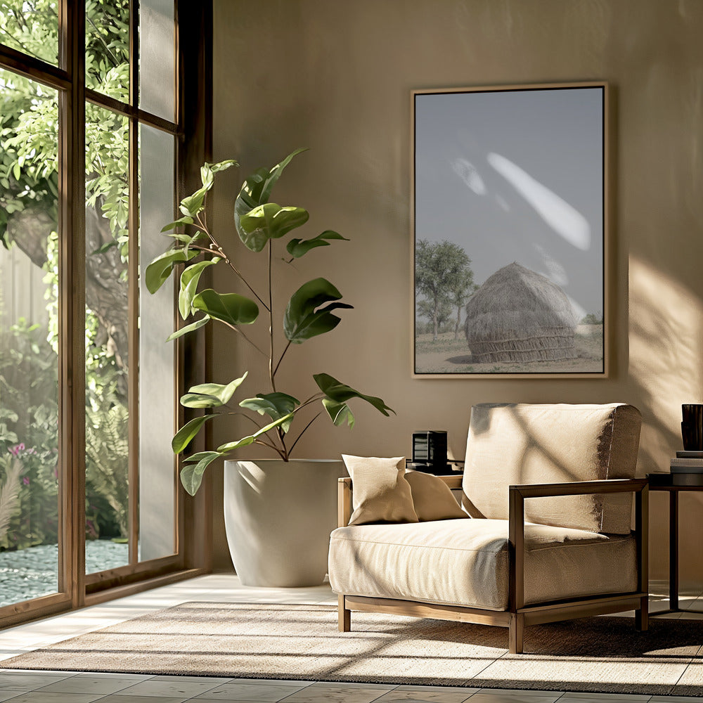 Grass Hut Serenity | Poster