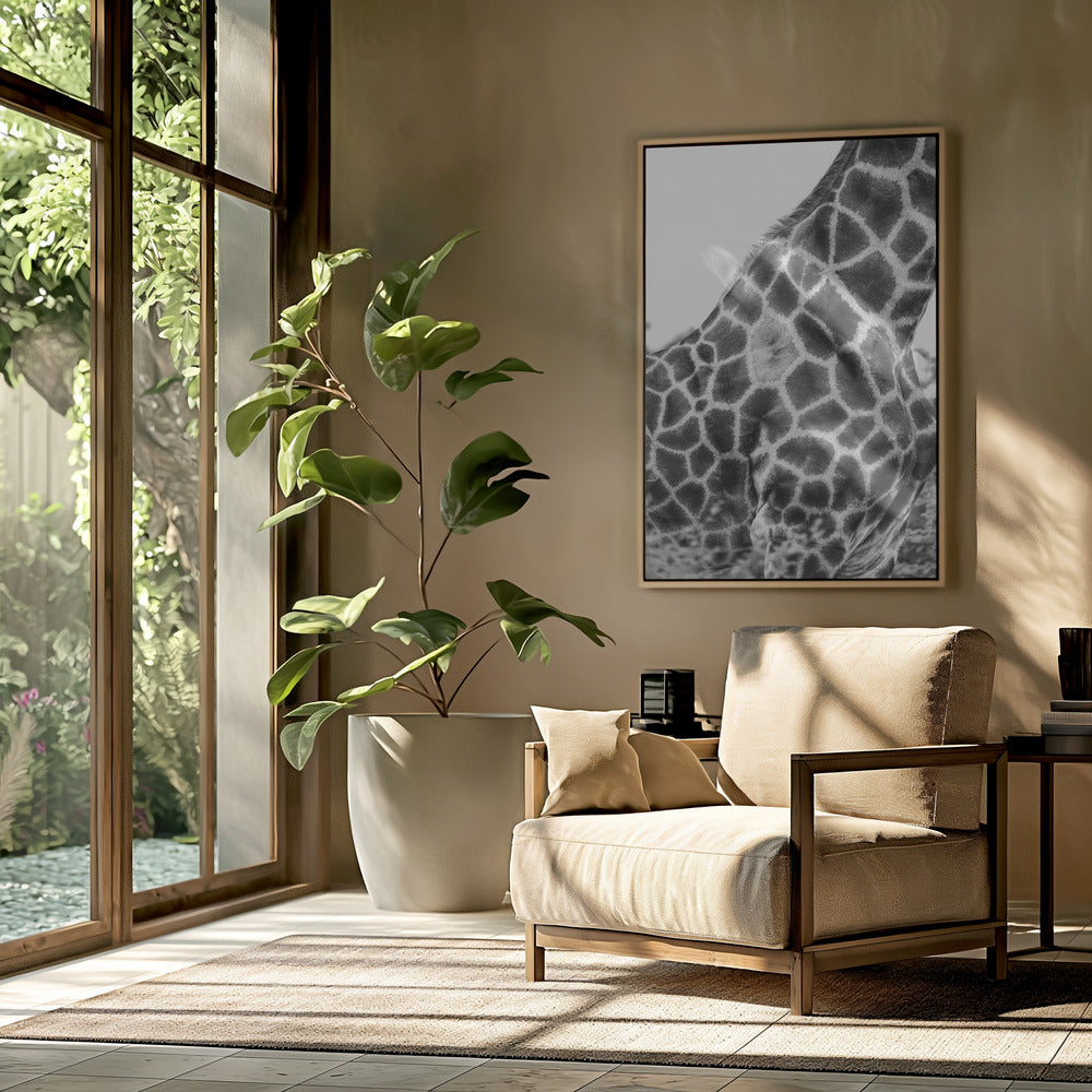 Ingewikkelde patronen van een giraffenhuid | Poster