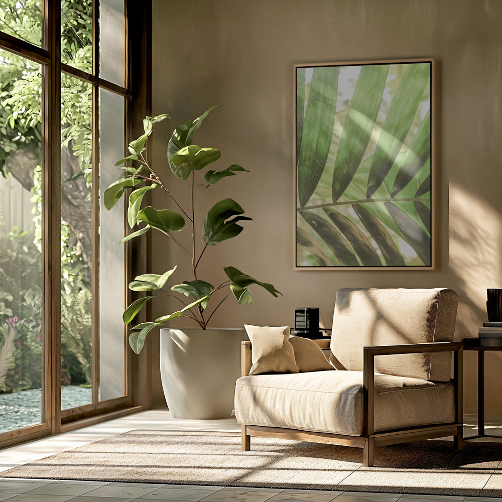 Beauty Of Palm Leaves | Poster