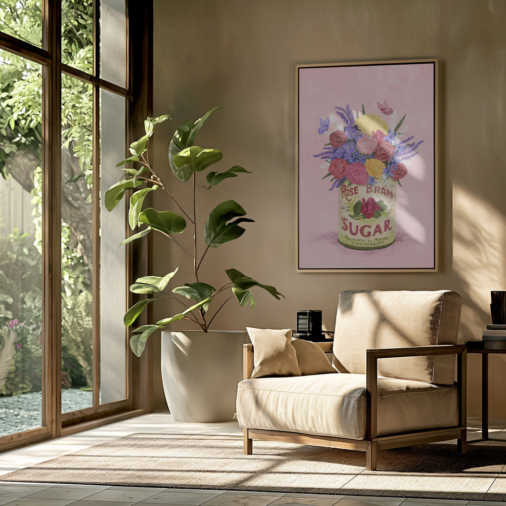 Flowers In a vintage Can | Poster