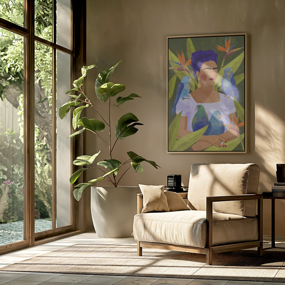 Frida and birds | Poster