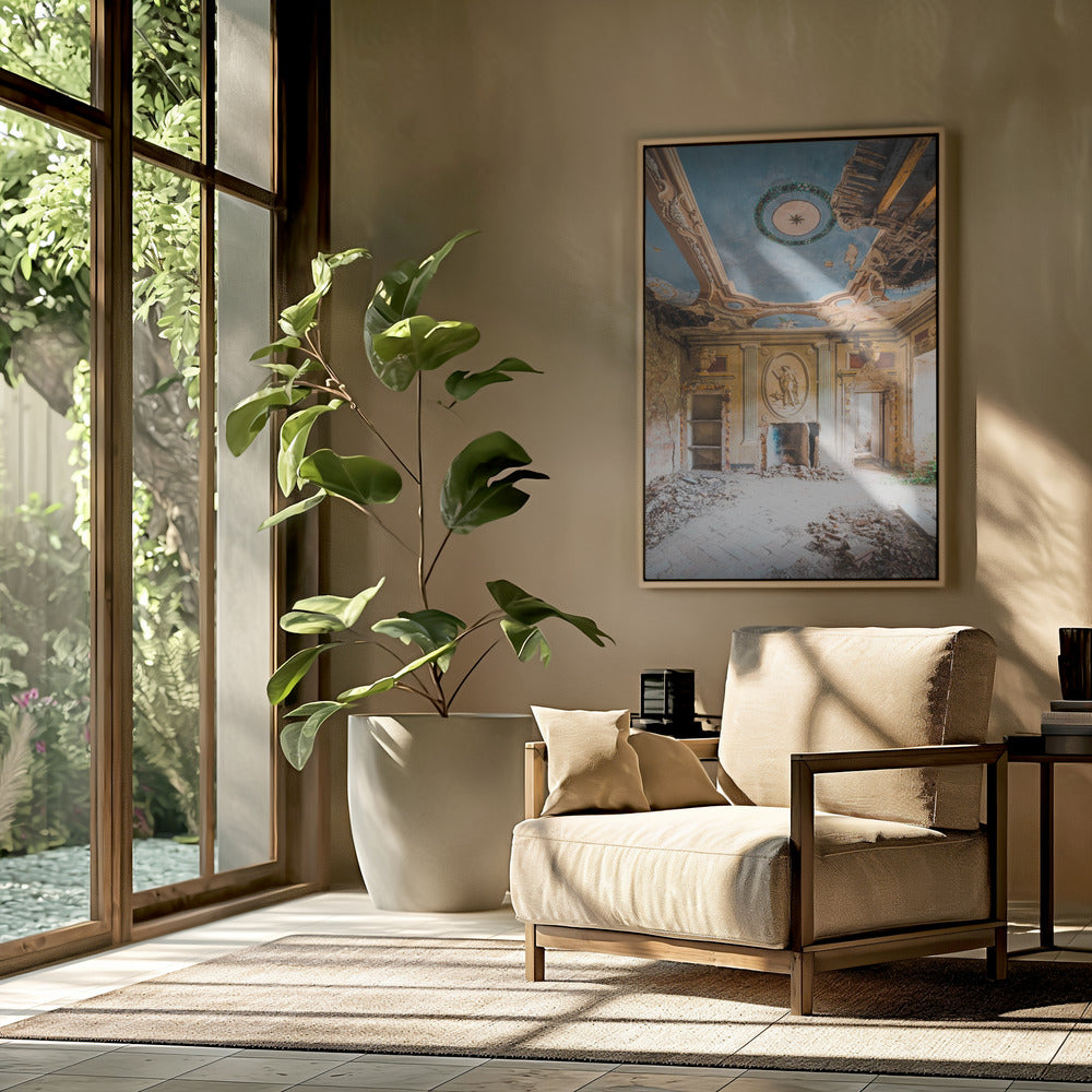 Verlaten villa met fresco | Poster