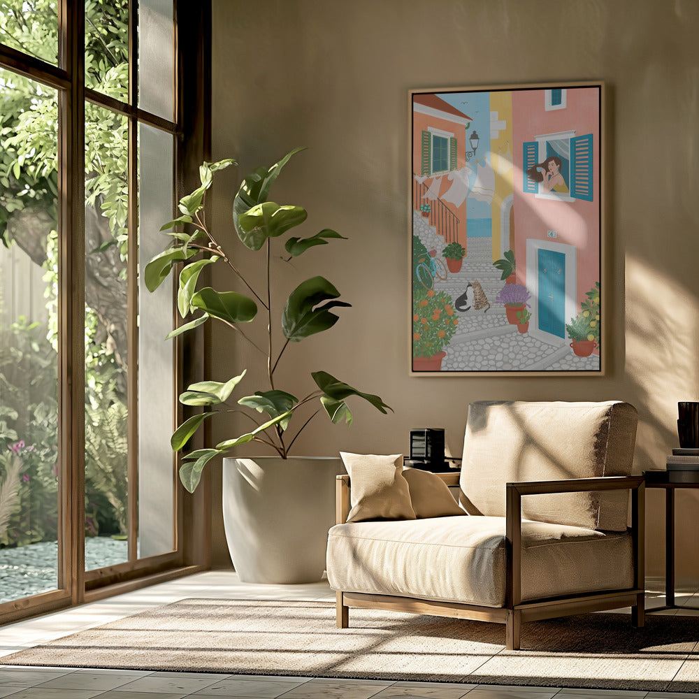 Zondagochtend in de Provence | Poster