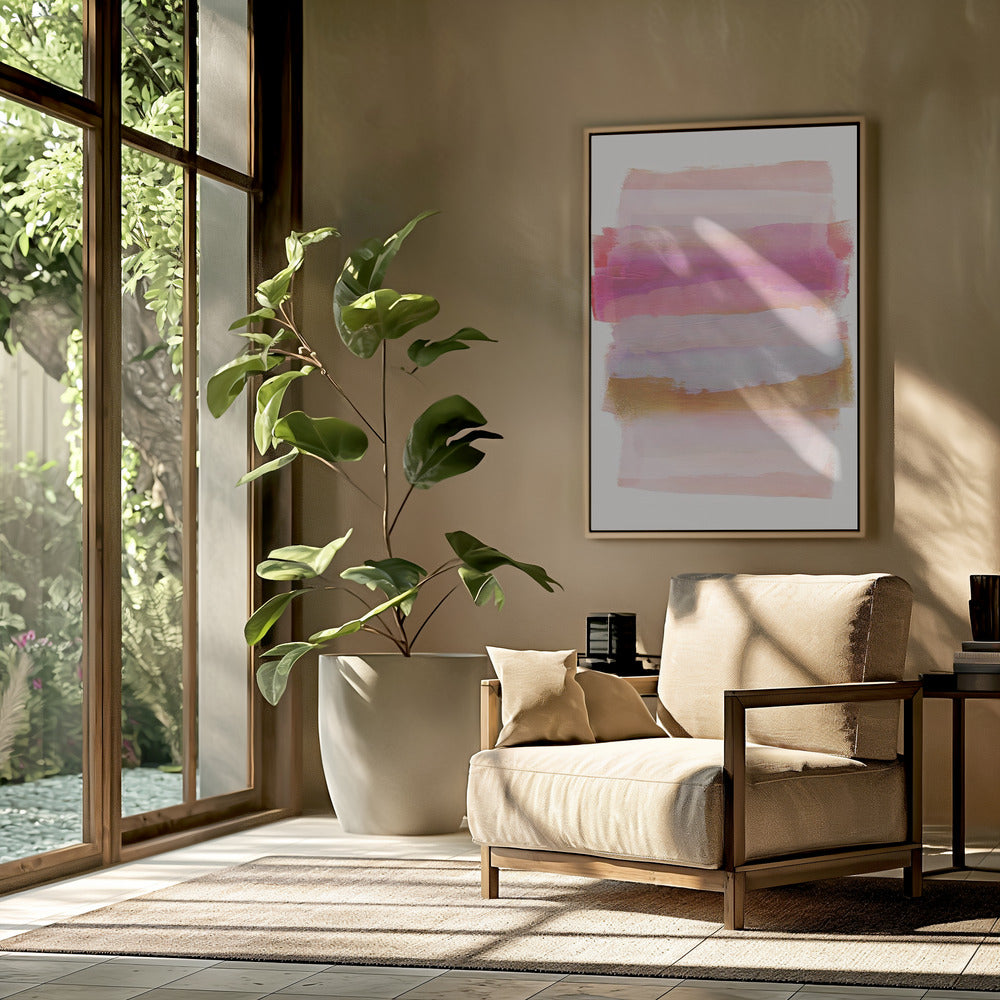 Abstracte penseelstreken 45 A1 | Poster