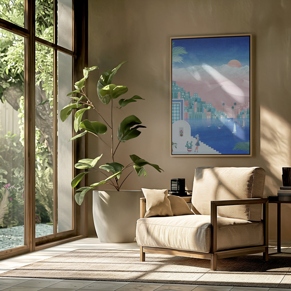 Dreamy Oasis Scene | Poster