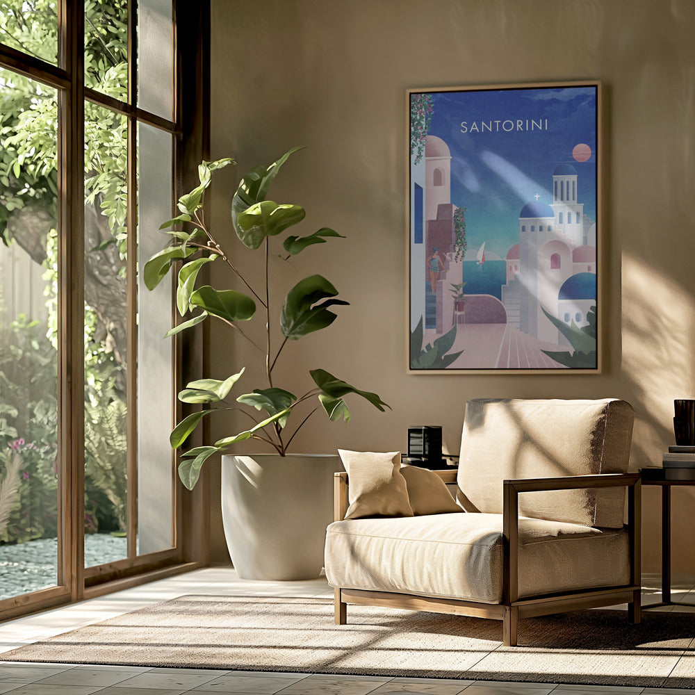 Dreamy Santorini | Poster