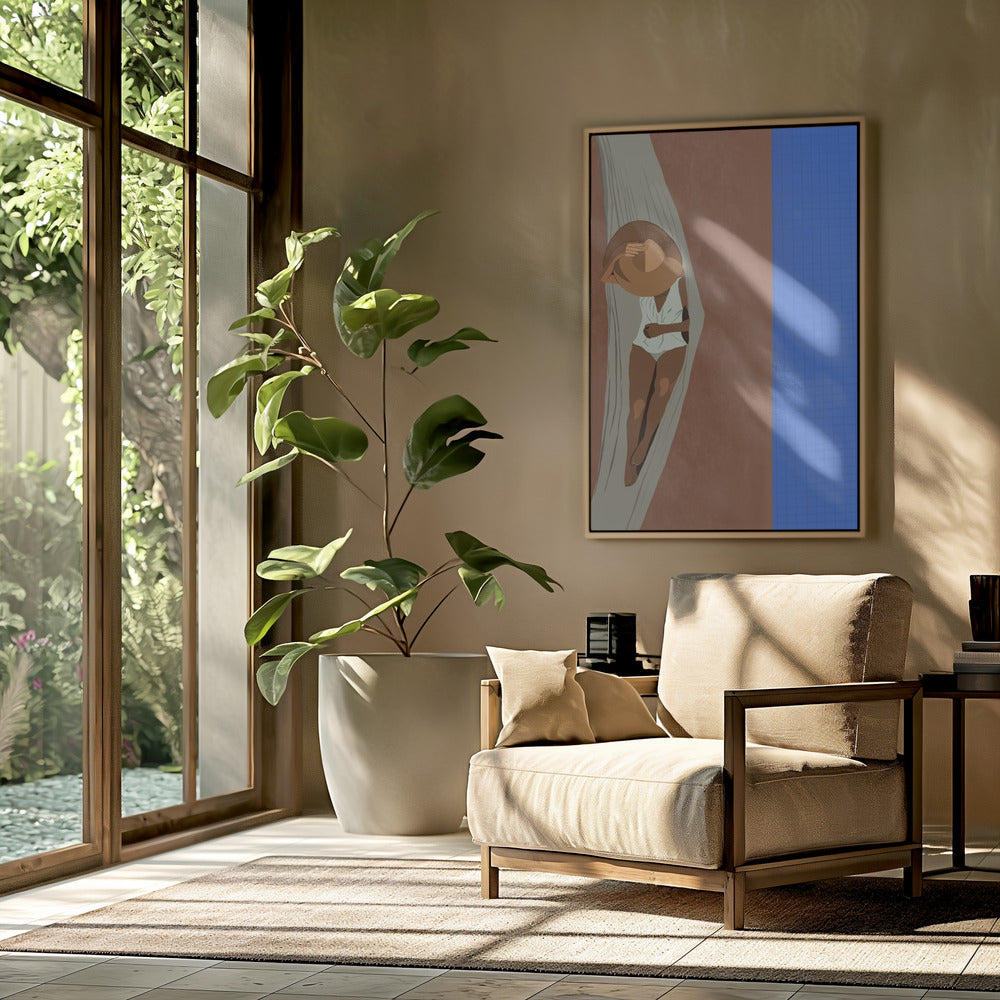 Serene Poolside | Poster