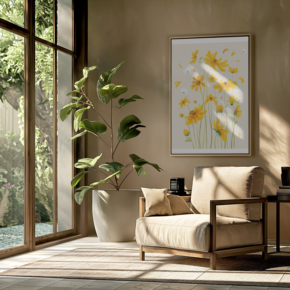 Gouden Bloesems | Poster