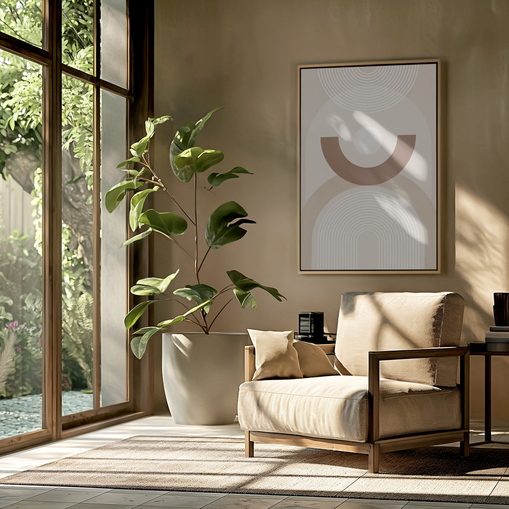 Beige Mid-Century Poster | Poster