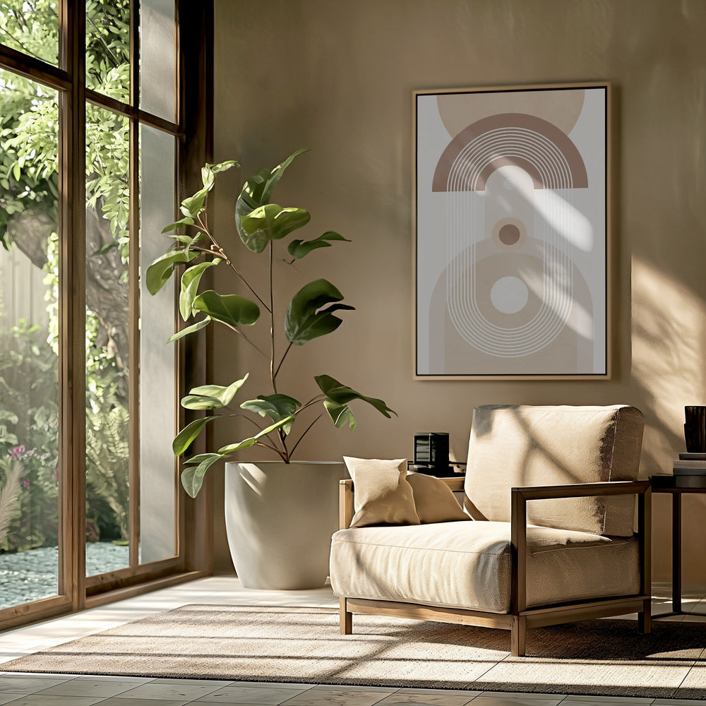 Beige Mid-Century Poster | Poster