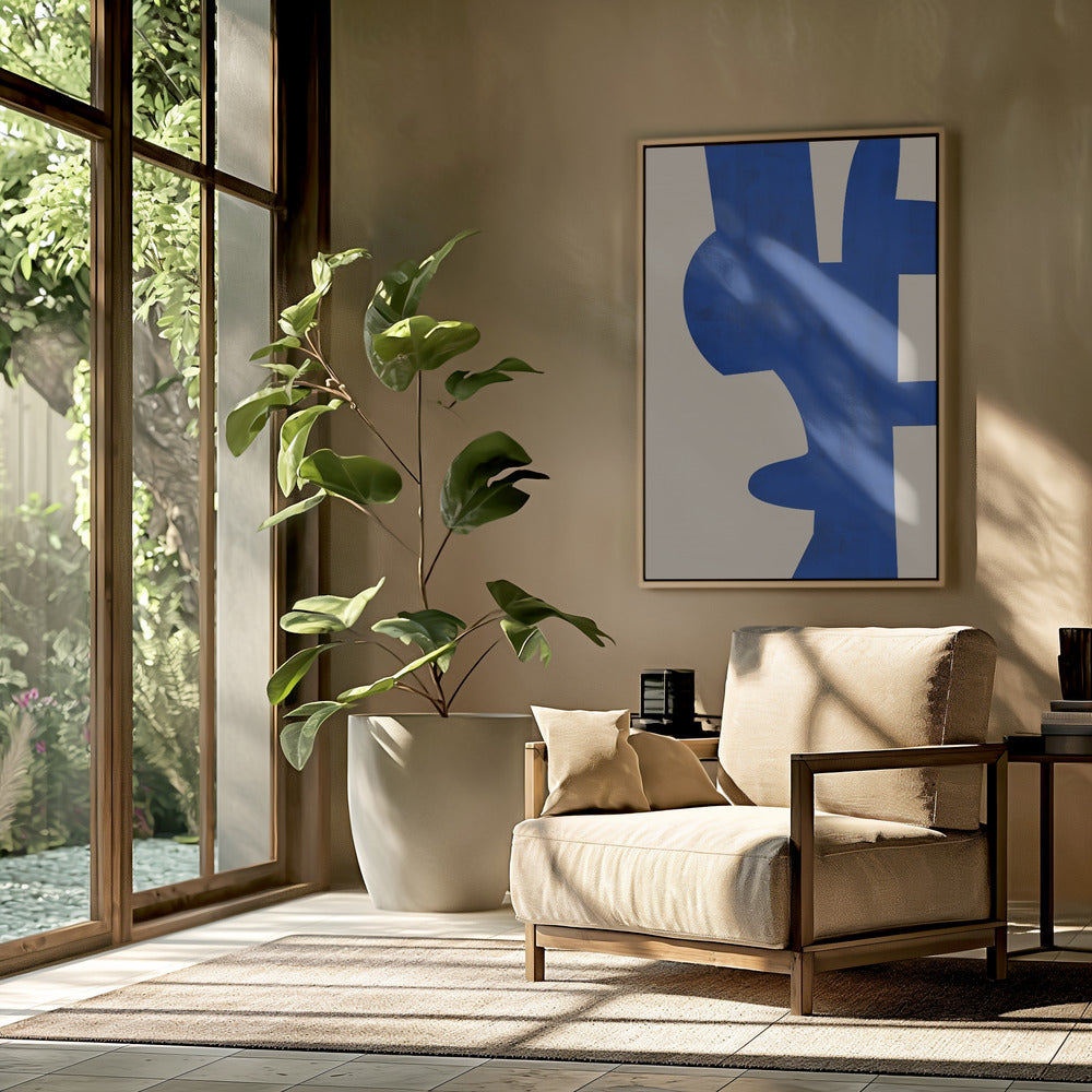 Schaduwen van Blauw | Poster