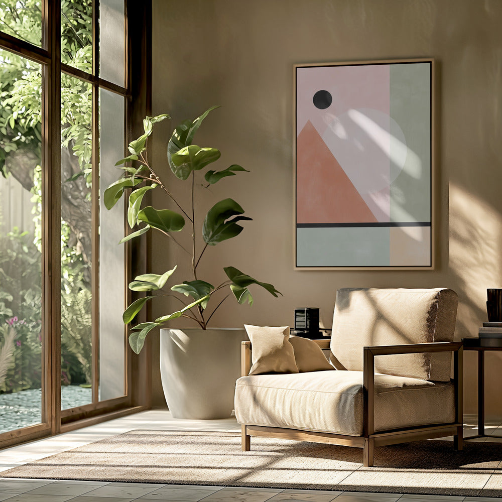 Geometrische vormen in pasteltinten | Poster