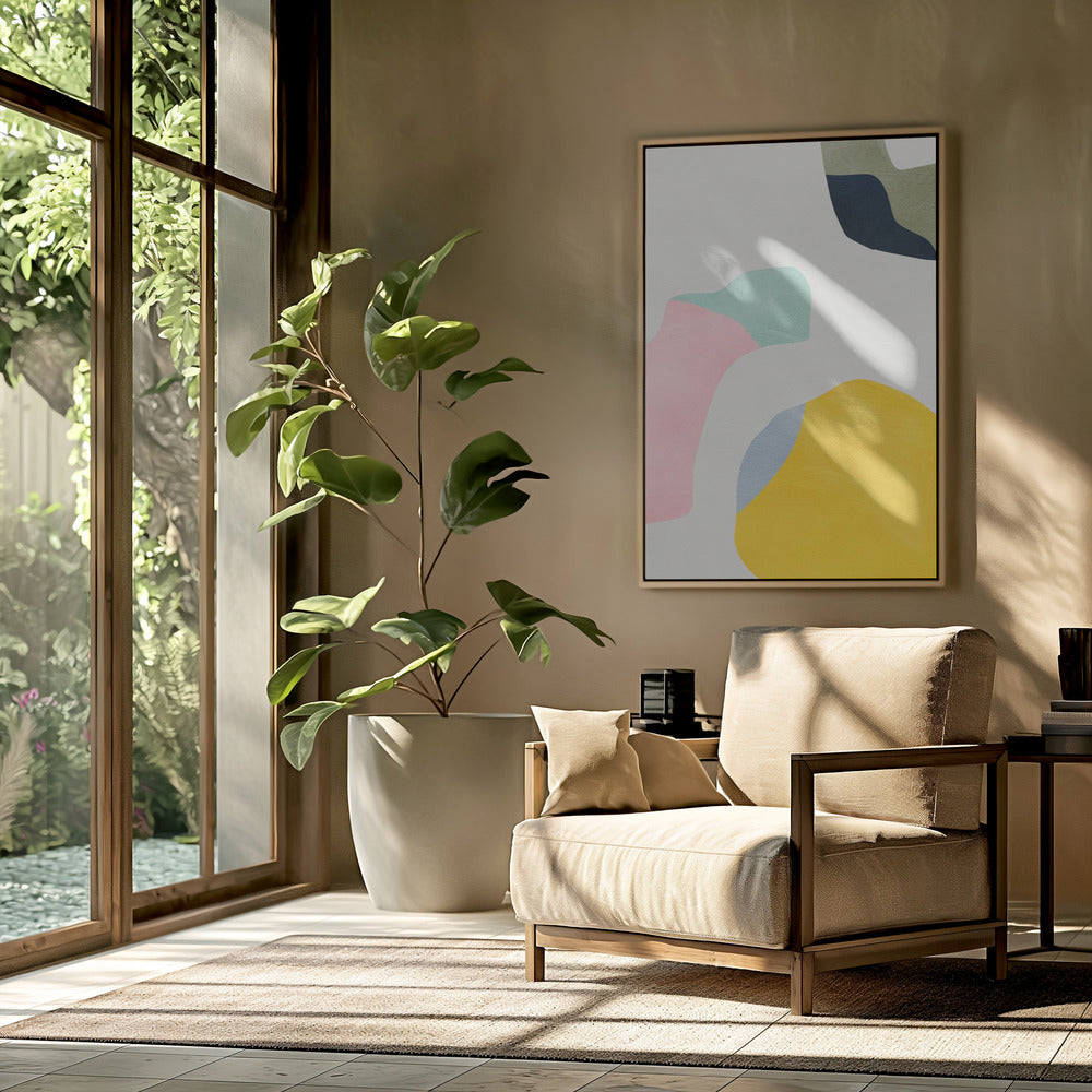 Pastel Minimal shapes | Poster