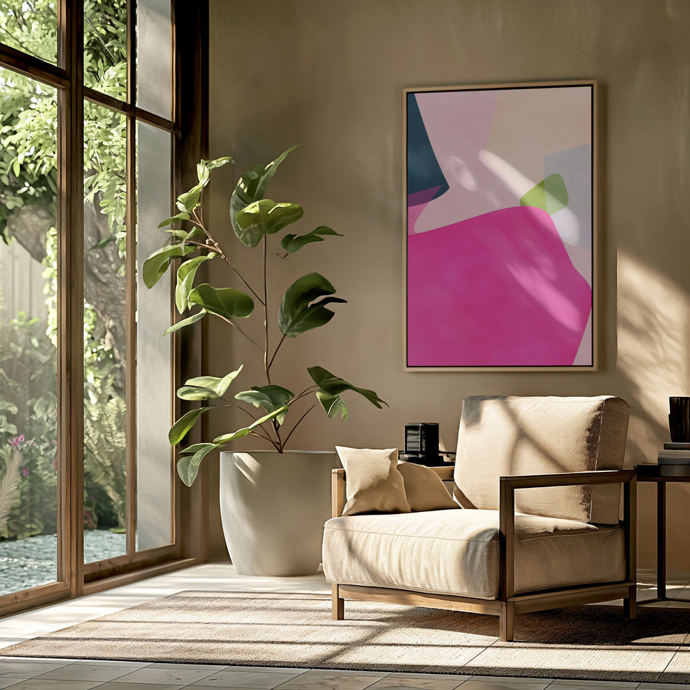 Pink pastel shape | Poster