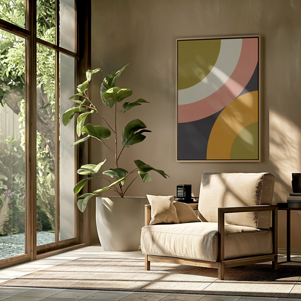 Geo Shapes Herfst 21 Afgerond | Poster