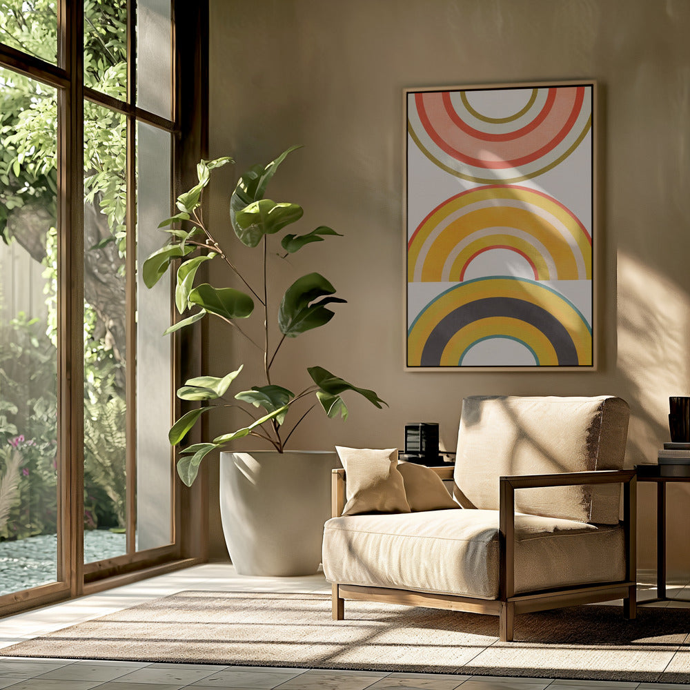 Regenboog Zonnen 6 | Poster