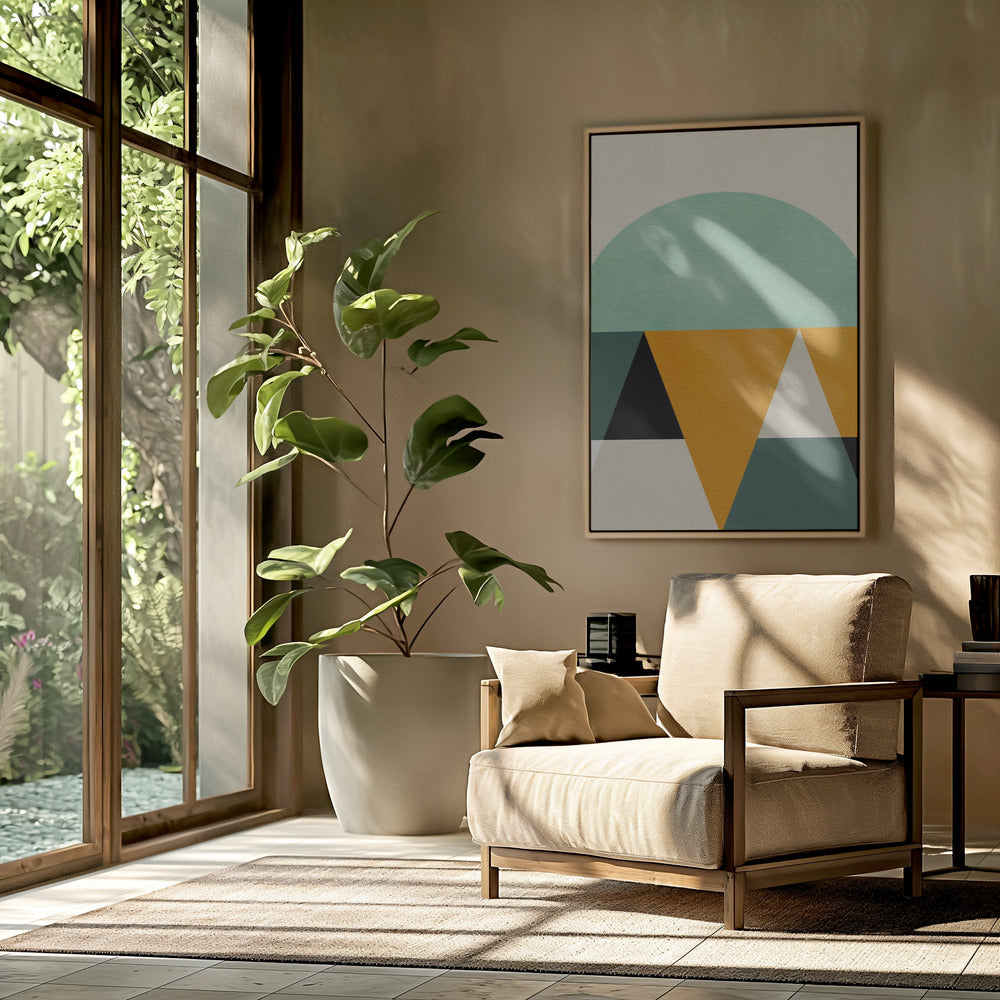 Regenboog Plus Vormen4 | Poster