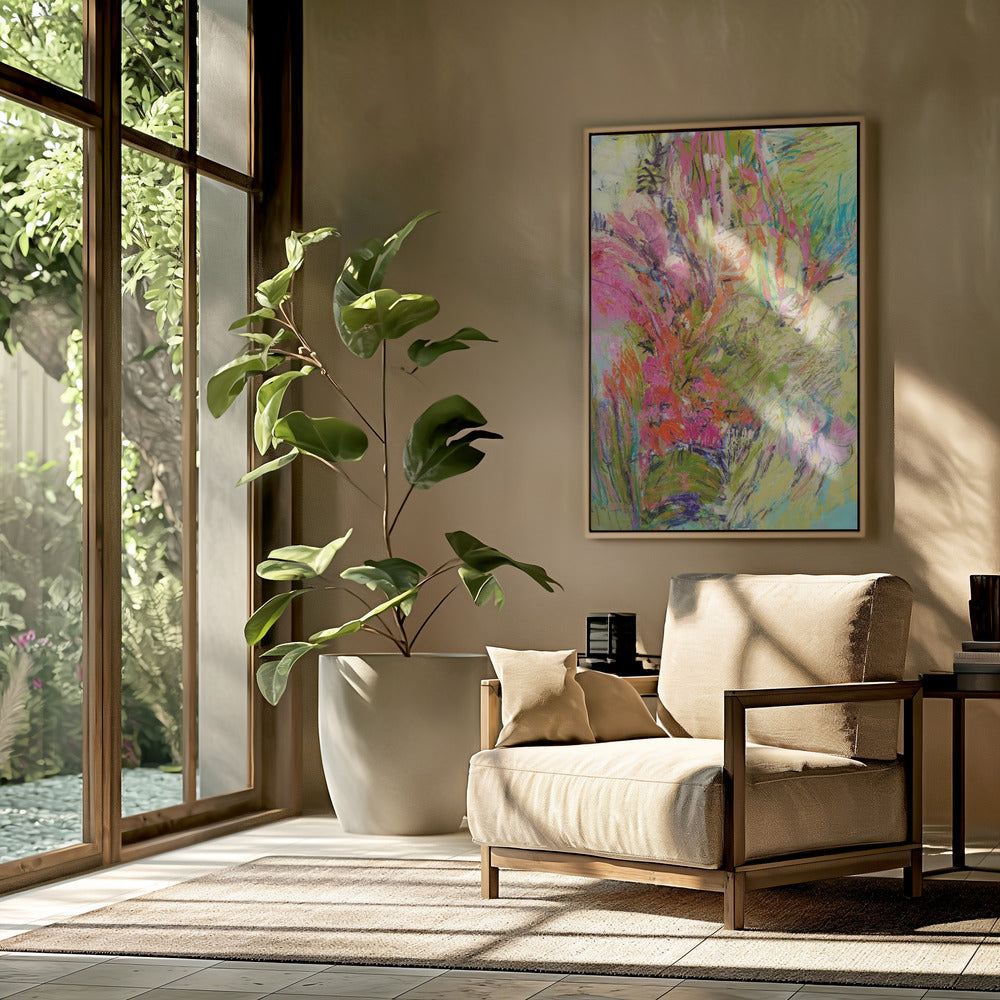 Expressionistisch kleurrijk abstract | Poster