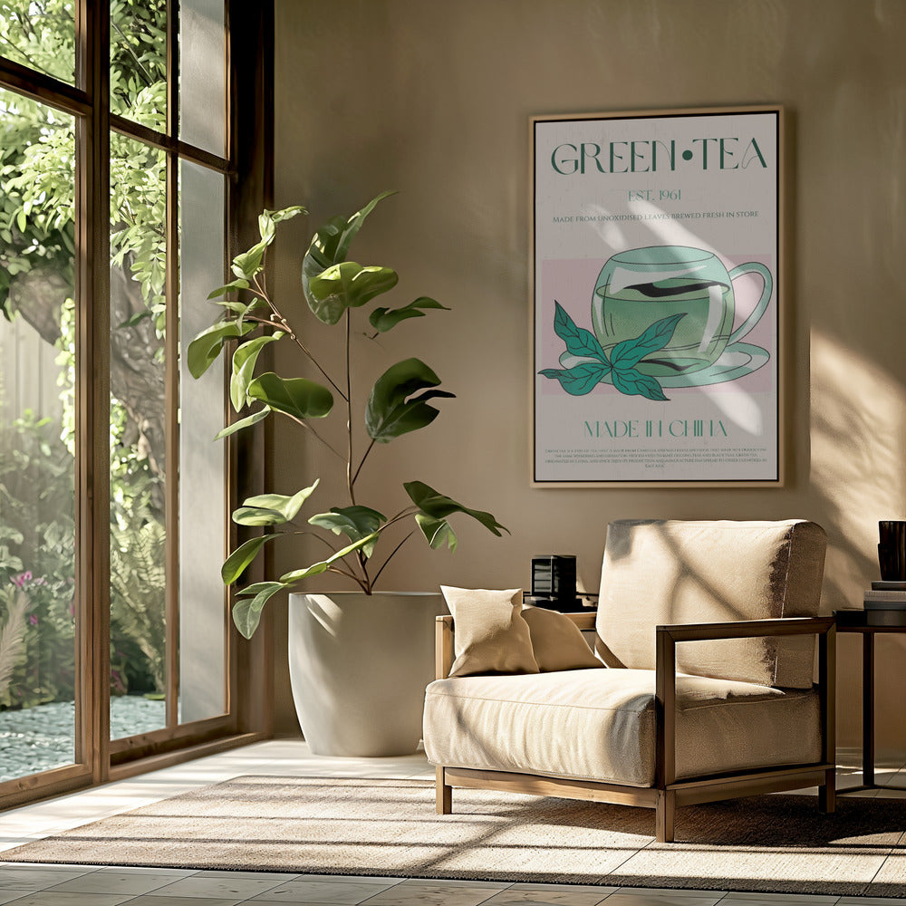 Groene thee oorsprong | Poster