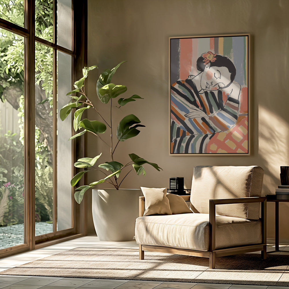 Gestreepte sereniteit | Poster