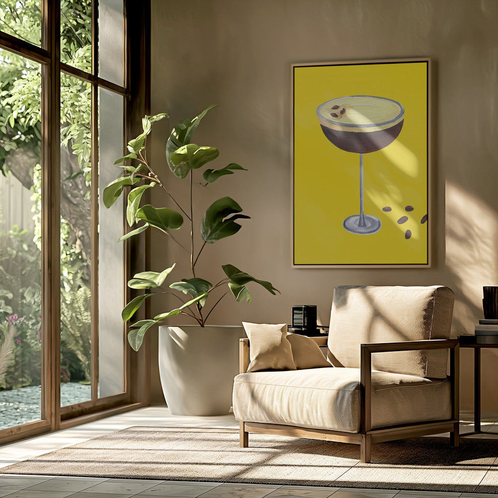 Espresso Martini Buttercup Geel | Poster