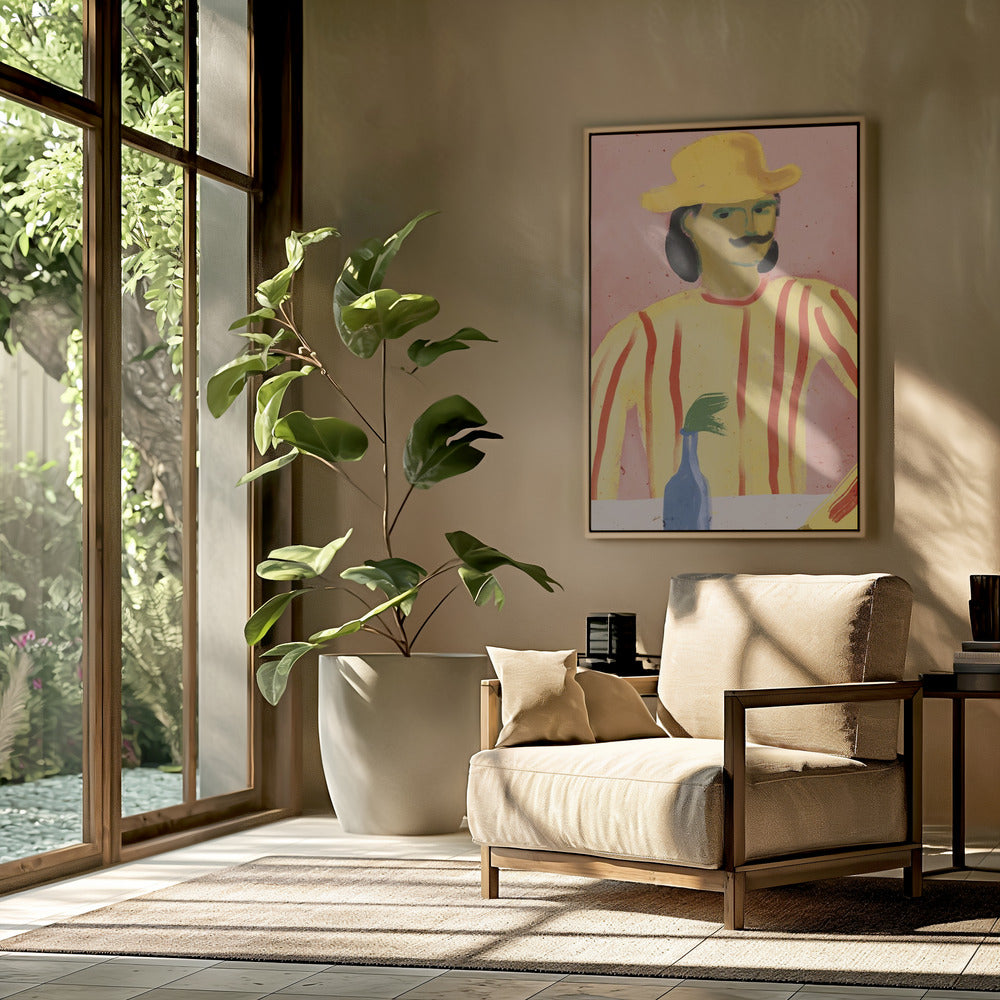 Gestreepte reflectie | Poster