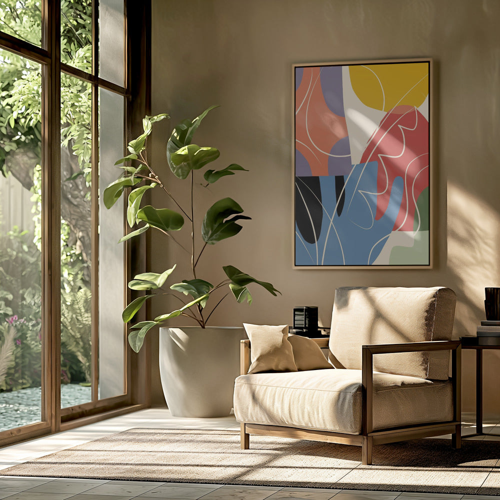 Abstracte kleurencollage | Poster