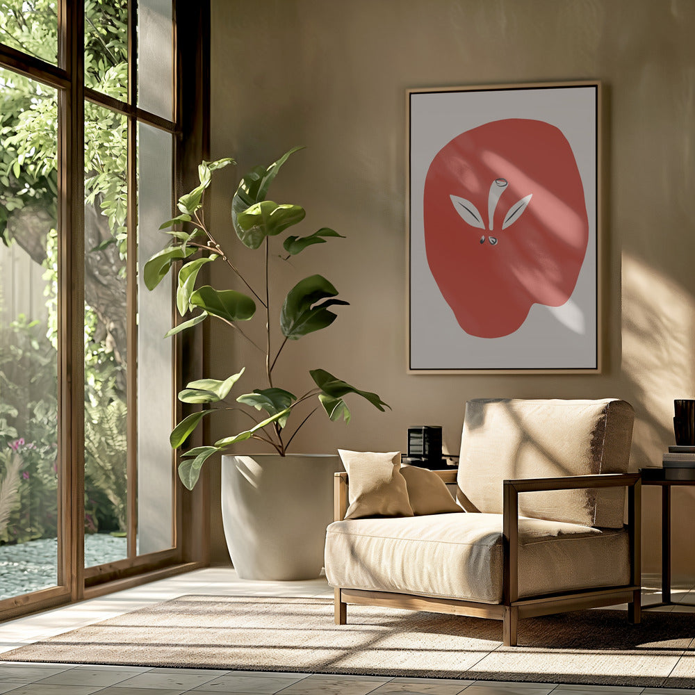 Grote rode appel | Poster