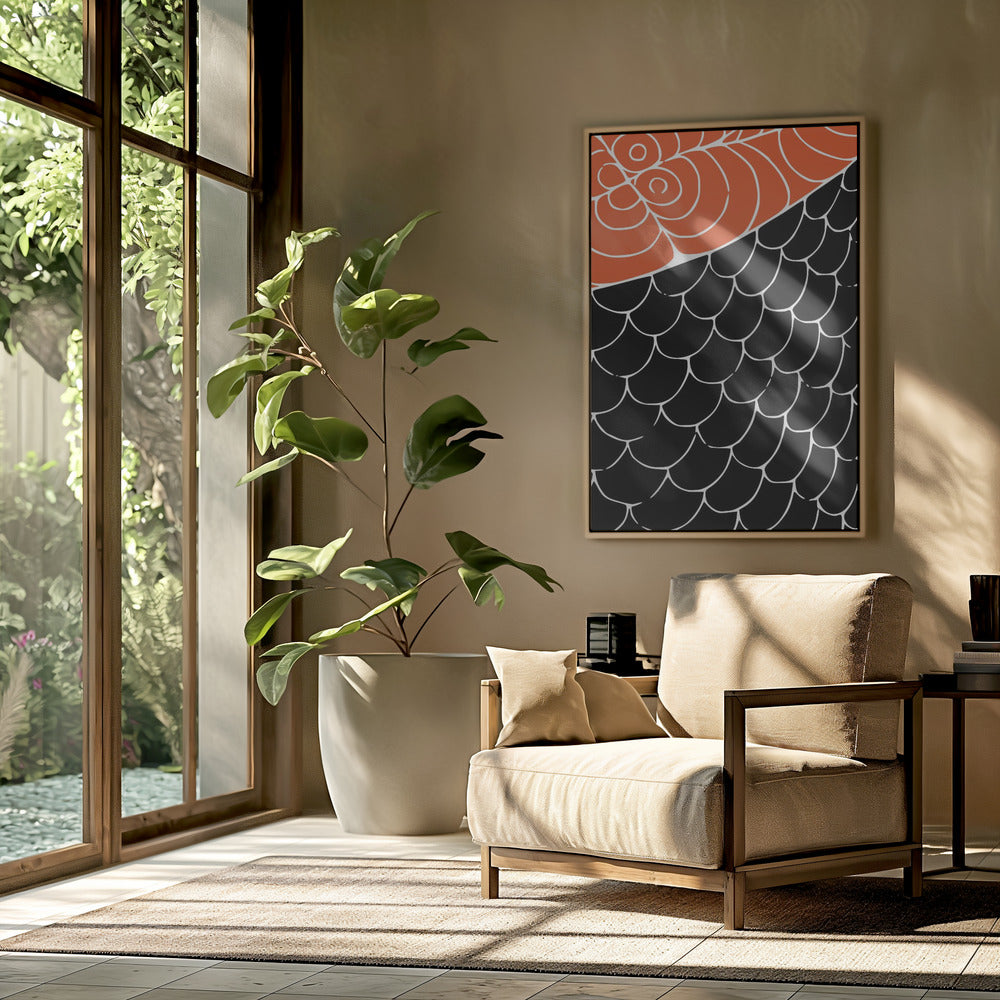 Sashimi Rood en Zwart | Poster